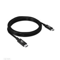 club3D CAC-1575 USB-C-kabel USB 4.0 USB-C stekker 2.00 m Zwart - thumbnail
