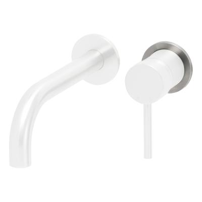 Wiesbaden Caral RVS schuifrozet inbouw mengkraan 75 mm messing | Geborsteld staal PVD