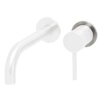 Wiesbaden Caral RVS schuifrozet inbouw mengkraan 75 mm messing | Geborsteld staal PVD - thumbnail