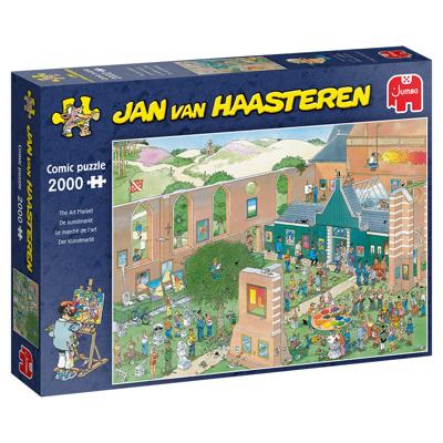 Jumbo legpuzzel Jan van Haasteren - The Art Market 2000 stukjes Jumbo legpuzzel Jan van Haasteren - The Art Market 2000 stukjes