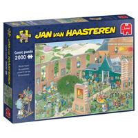 Jumbo legpuzzel Jan van Haasteren - The Art Market 2000 stukjes - thumbnail