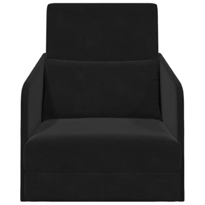 Slaapbank Zwart 65 x 80 x 83 cm Fluweel