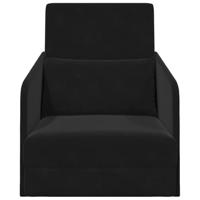 Slaapbank Zwart 65 x 80 x 83 cm Fluweel - thumbnail