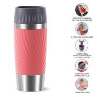 Tefal Travel Mug Easytwist Isoleerbeker 0.36L Koraalrood - thumbnail