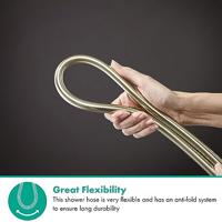 Doucheslang Isiflex HansGrohe 160 cm Gepolijst Goud - thumbnail