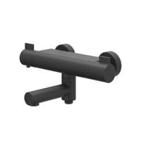 Badthermostaatkraan IVY Pact Opbouw Omstel Met Draaibare Baduitloop Met Omstel Cooltouch Mat Zwart PED IVY - thumbnail