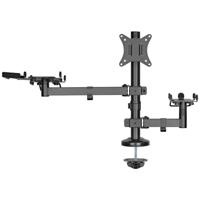 SpeaKa Professional SP-POS-200 Monitor-tafelbeugel 1-voudig 43,2 cm (17) - 81,3 cm (32) Zwart Houder voor POS-terminal + printer, Kantelbaar en zwenkbaar, In - thumbnail