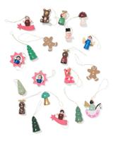 HEMA Houten kersthangers - 20 stuks (multi) - thumbnail
