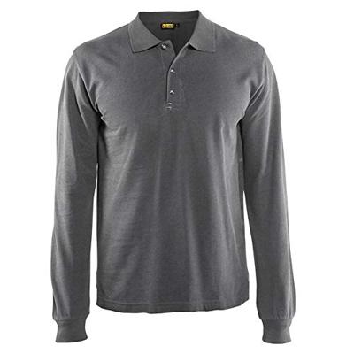 Blåkläder Poloshirt lange mouw 33881050 | Marineblauw | Maat 4XL - 7330509482049