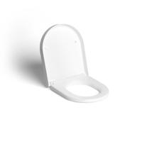 Clou First toiletzitting met deksel 36x4.8cm soft close en quick release Wit CL/04.06030 - thumbnail