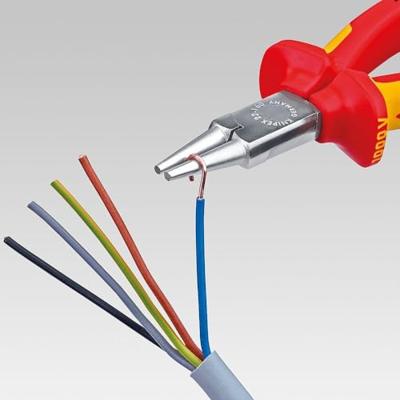 Knipex 22 01 160 Rondbektang Elektronica en fijnmechanica Recht Chroom-vanadium elektrostaal 160 mm - thumbnail