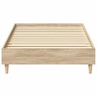 Bedframe zonder matras 90x200 cm spaanplaat sonoma eikenkleurig - thumbnail