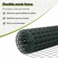 VidaXL Hek met paal groen 0,4 x 25 m staal en pvc - thumbnail