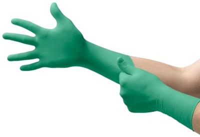 Ansell TouchNTuff 92-605 Nitril wegwerphandschoenen (100x) groen latex/poedervrij - maat S - thumbnail