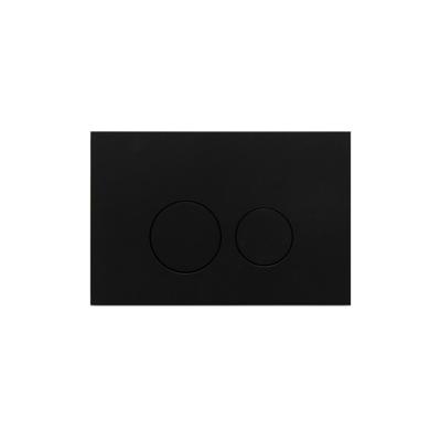 Bedieningsplaat Qeramiq Push Met DualfFush Frontbediening Metaal Rond Mat Zwart Bedieningsplaat Qeramiq Push Met DualfFush Frontbediening Metaal Rond Mat Zwart