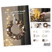 Creativ Company Ansichtkaart, natuurlijke krans, a5, vel 14,8x21 cm, 1 stuk - thumbnail