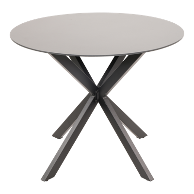 Crest tuintafel 90 cm rond antraciet