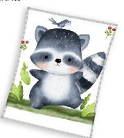 Sweet Home fleeceplaid wit 110x140cm - thumbnail