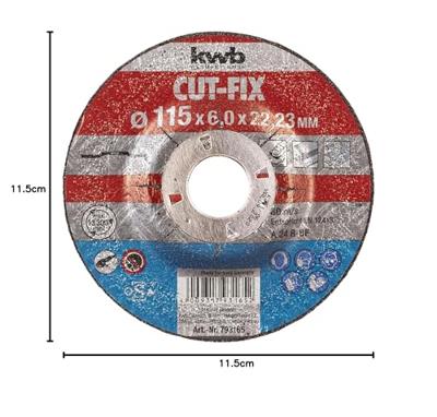 CUT-FIX Afbraamschijven metaal 115x6x22 mm KWB - Kwb CUT-FIX Afbraamschijven metaal 115x6x22 mm KWB - Kwb