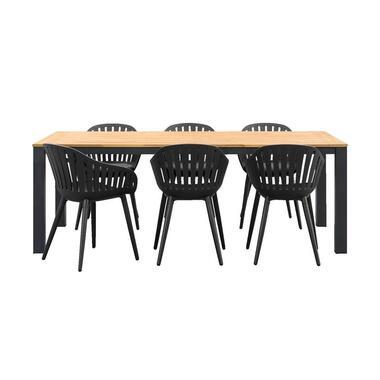 Le Sud tuinset Rodez Verdon - antraciet - 7-delig