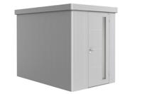 Biohort Neo 3A metalen tuinhuis enkele deur zilver 3A 180x292 cm- Plat dak- Metaal- Biohort - thumbnail