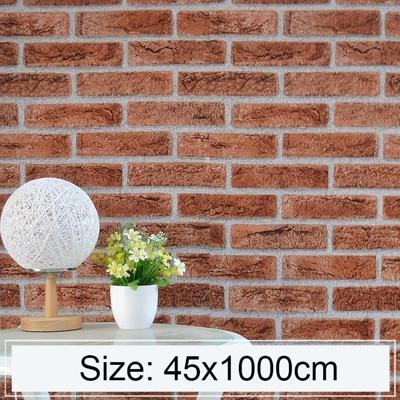 Ijzer fosfaat creatieve 3D steen baksteen decoratie behang Stickers slaapkamer woonkamer muur waterdicht Wallpaper Roll grootte: 45 * 1000cm