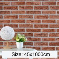 Ijzer fosfaat creatieve 3D steen baksteen decoratie behang Stickers slaapkamer woonkamer muur waterdicht Wallpaper Roll grootte: 45 * 1000cm - thumbnail