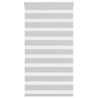 Zebra rolgordijn 90x100 cm stofbreedte 85,9 cm lichtgrijs - thumbnail