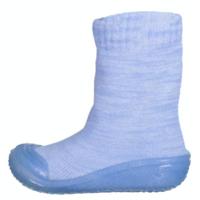 Playshoes soksloffen Knitted Lichtblauw-22-23 - thumbnail