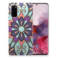 Samsung Galaxy S20 | TPU Case | Purple Flower - thumbnail