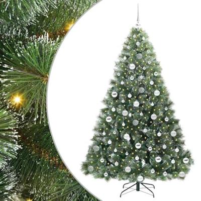 VidaXL Kunstkerstboom met 300 led met standaard groen 180 cm pe en pvc