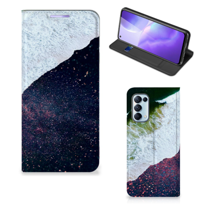 OPPO Find X3 Lite Stand Case Sea in Space OPPO Find X3 Lite Stand Case Sea in Space