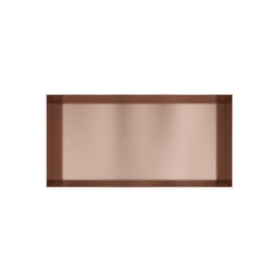 Hotbath &MORE Inbouwnis 30x60x10cm frameless Geborsteld Koper PVD