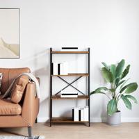 Boekenkast Oud hout 60 x 30 x 118 cm Hout en Staal - thumbnail