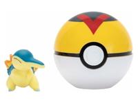 Pokemon Figure - Tentacool & Dive Ball (Clip 'n' Go) - thumbnail
