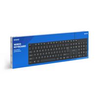 Savio KB-01 toetsenbord Thuis/Werk USB QWERTY Amerikaans Engels Zwart - thumbnail