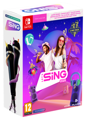 Nintendo Switch Let's Sing 2025 + 2 Microphones - International Edition