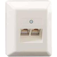 Rutenbeck UAE8/8(8/8)LSA Aprw Netwerkdoos Schroefbevestiging Zuiver wit - thumbnail