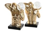 Bokstöd DKD Home Decor Hars Mannen Modern (31 x 10 x 19,3 cm) - thumbnail