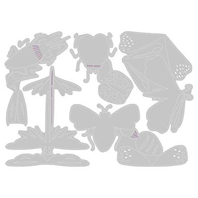 Sizzix • tim holtz thinlits die set funky insects 5pcs