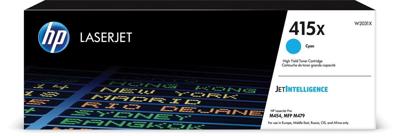 HP toner 415X, 6.000 pagina's, OEM W2031X, cyaan HP toner 415X, 6.000 pagina's, OEM W2031X, cyaan