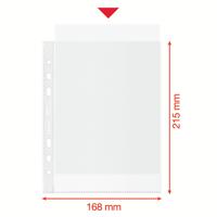 Esselte geperforeerde showtas, 100 % gerecycleerd, ft A5, 70 micron, doos van 100 stuks - thumbnail