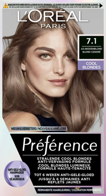 L'Oréal Paris Préférence Cool Blondes - 7.1 As Middenblond