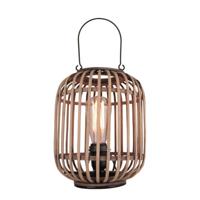 Freelight Tafellamp Treccia Rotan H 26 cm beige zwart - thumbnail