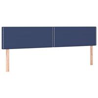 Boxspring met matras stof blauw 180x200 cm - thumbnail