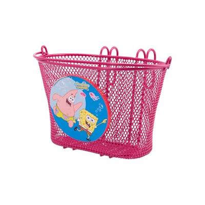 BIKE FASHION kinder fietsmand, voorop kids basket sponge bob metal