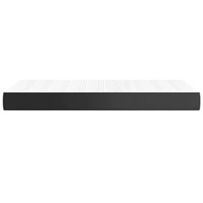 Pocketveringmatras 90x200x20 cm kunstleer zwart - thumbnail