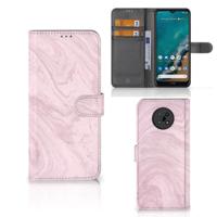 Nokia G50 | Bookcase | Marble Pink - Origineel Cadeau Vriendin - thumbnail