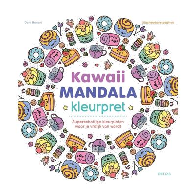 Deltas Kawaii mandala kleurpret Deltas Kawaii mandala kleurpret