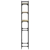 Wasmachinerek 67x25x163 cm bewerkt hout sonoma eikenkleurig - thumbnail